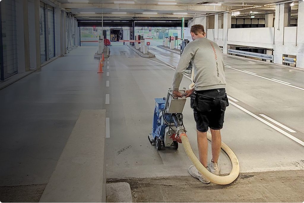 betonvloer stralen