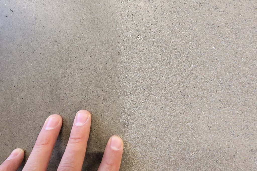 betonvloer stralen
