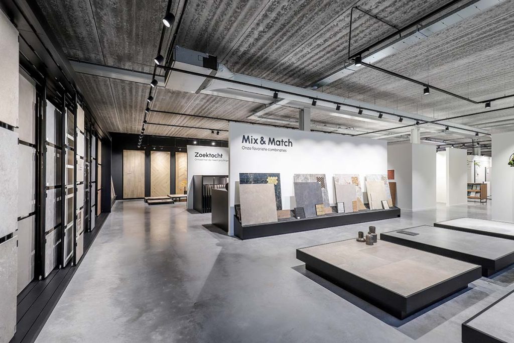 Betonvloer showroom