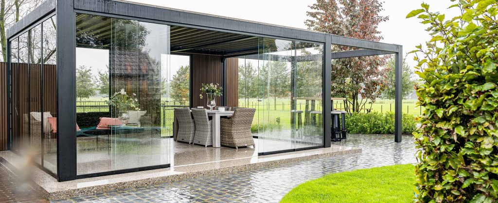 Betonvloer terras buitenverblijf