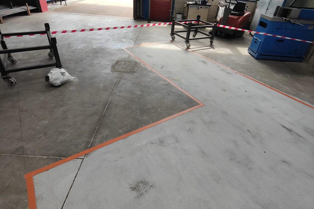 Coating betonvloer Nijborg Staal Renswoude Hardeman Vloerbewerking 2