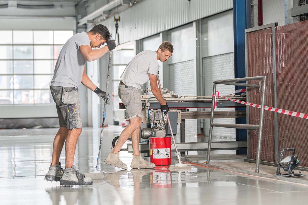 Coating betonvloer Nijborg Staal Renswoude Hardeman Vloerbewerking 4