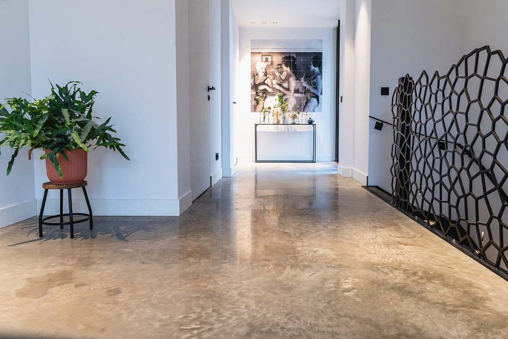 Gevlinderde betonlook