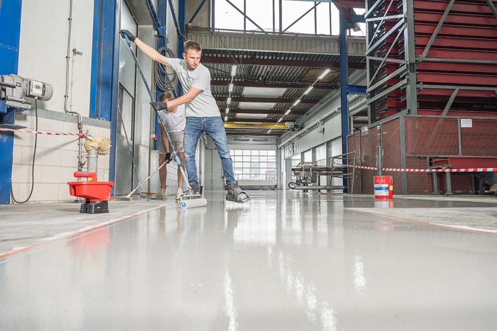 Industriele betonvloer