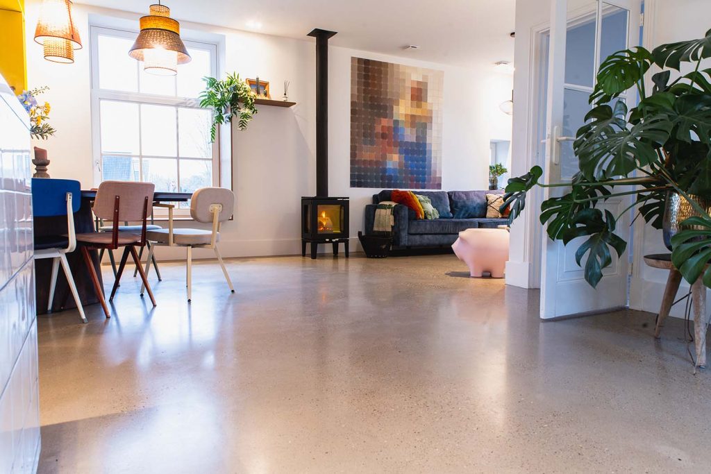Terrazzo betonvloer