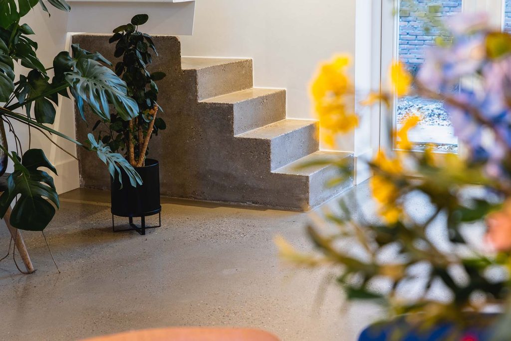 Terrazzo betonvloer