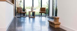 Terrazzo betonvloer kantoorpand