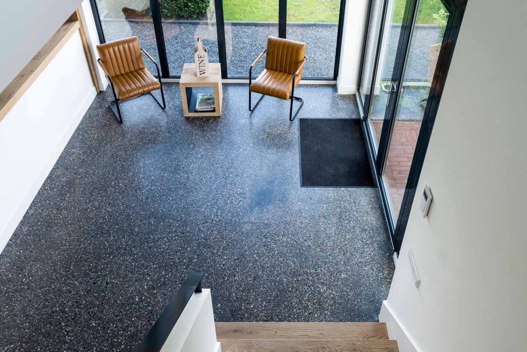 Terrazzo betonvloer
