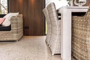 Voorbeeld terrazzo betonvloer